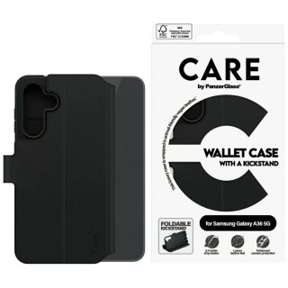 Etui do Samsung Galaxy A36 5G CARE by PanzerGlass Wallet Case Kickstand Czarny
