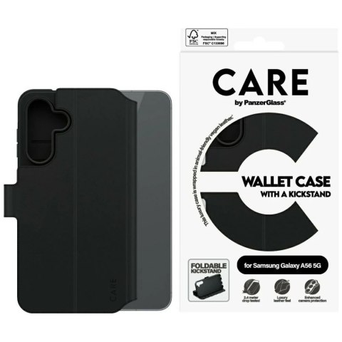 Etui do Samsung Galaxy A56 5G CARE by PanzerGlass Wallet Kickstand Czarny