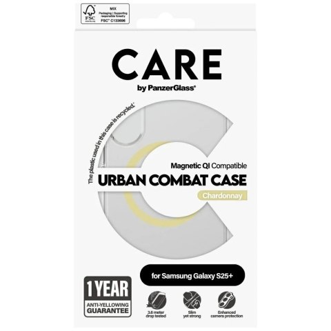 Etui do Samsung Galaxy S25+ CARE by PanzerGlass Flagship Urban Combat Clear