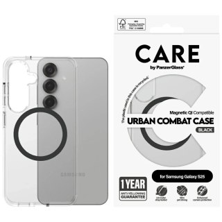 Etui do Samsung Galaxy S25 CARE by PanzerGlass Flagship Urban Combat QI Czarny