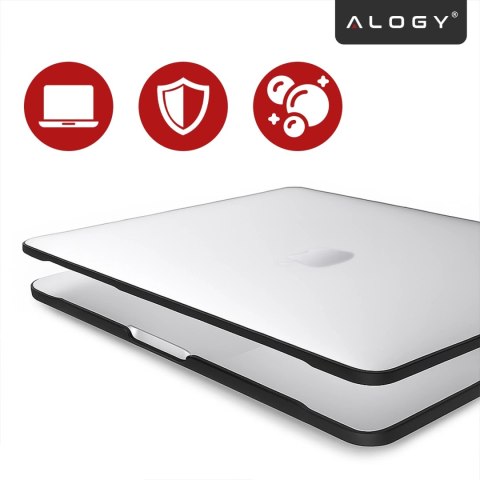 Etui ochronne do Apple Macbook Air 13 13.3" - 2018-2020 (M1 A2337/A2179/A1932) Alogy MatteGuard™ obudowa Matowa Przezroczysta Bi
