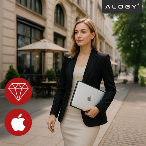 Etui ochronne do Apple Macbook Air 13 13.3" - 2018-2020 (M1 A2337/A2179/A1932) Alogy MatteGuard™ obudowa Matowa Przezroczysta Bi