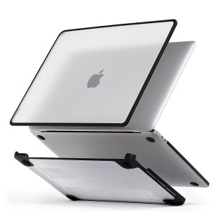 Etui ochronne do Apple Macbook Air 15 M2 2023 / M3 2024 (A2941, A3114) Alogy MatteGuard™ obudowa Matowa Przezroczysta Biel z cza