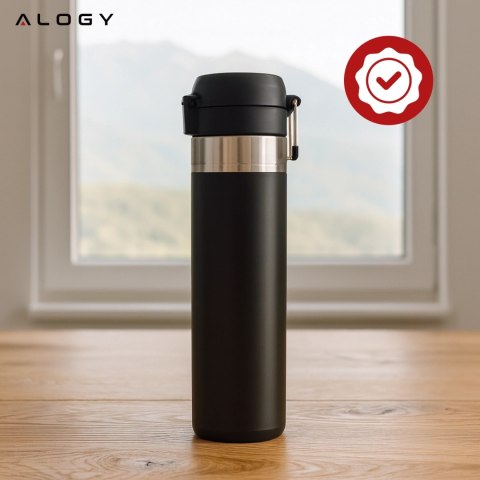 Kubek termiczny Termos Alogy ThermoGo™ 800ml Stalowy Szczelny Pakowny Podróżny do Kawy i Herbaty Sportowy Długo Trzymający Ciepł