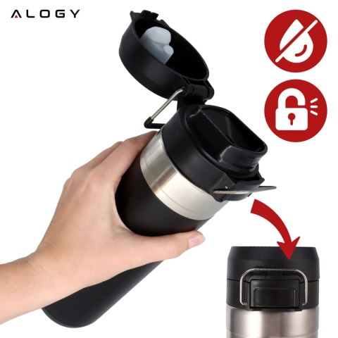 Kubek termiczny Termos Alogy ThermoGo™ 800ml Stalowy Szczelny Pakowny Podróżny do Kawy i Herbaty Sportowy Długo Trzymający Ciepł