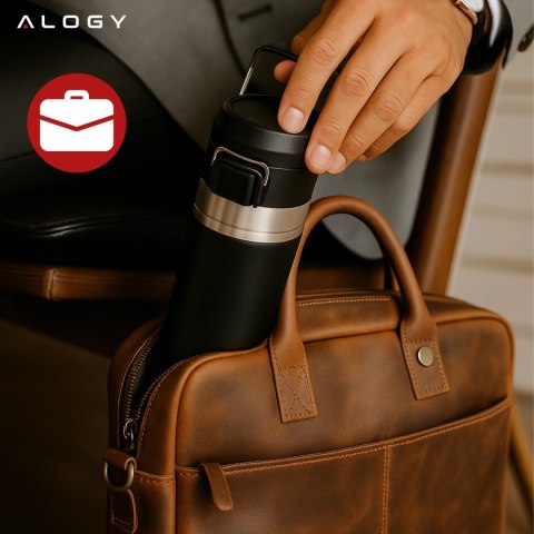Kubek termiczny Termos Alogy ThermoGo™ 800ml Stalowy Szczelny Pakowny Podróżny do Kawy i Herbaty Sportowy Długo Trzymający Ciepł