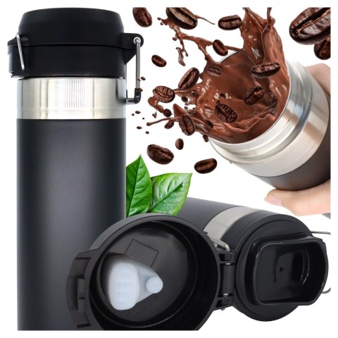 Kubek termiczny Termos Alogy ThermoGo™ 800ml Stalowy Szczelny Pakowny Podróżny do Kawy i Herbaty Sportowy Długo Trzymający Ciepł