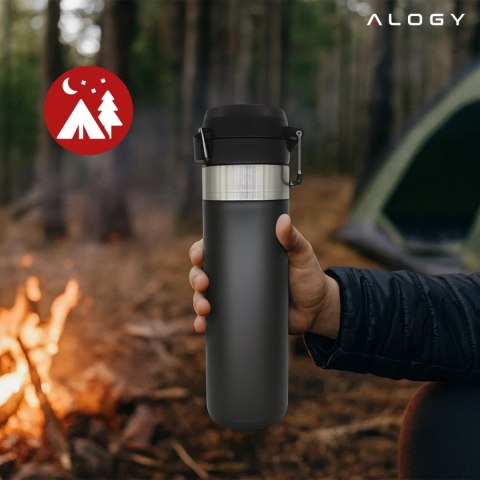 Kubek termiczny Termos Alogy ThermoGo™ 800ml Stalowy Szczelny Pakowny Podróżny do Kawy i Herbaty Sportowy Długo Trzymający Ciepł