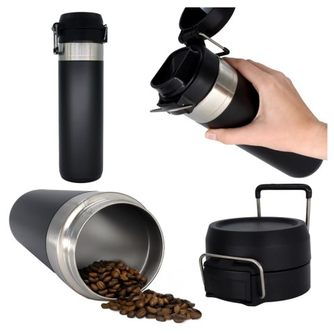 Kubek termiczny Termos Alogy ThermoGo™ 800ml Stalowy Szczelny Pakowny Podróżny do Kawy i Herbaty Sportowy Długo Trzymający Ciepł