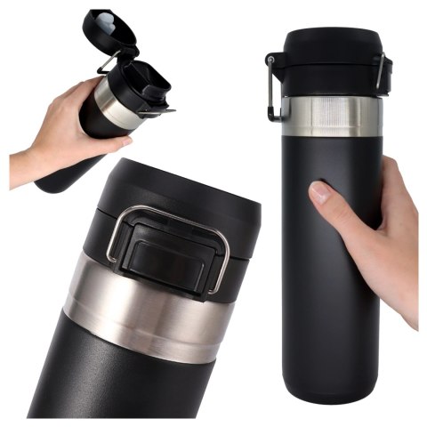 Kubek termiczny Termos Alogy ThermoGo™ 800ml Stalowy Szczelny Pakowny Podróżny do Kawy i Herbaty Sportowy Długo Trzymający Ciepł