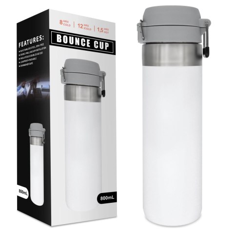 Kubek termiczny Termos Alogy ThermoGo™ 800ml Stalowy Szczelny Pakowny Podróżny do Kawy i Herbaty Sportowy Długo Trzymający Ciepł