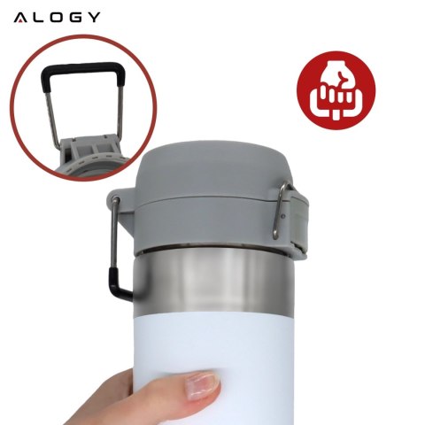 Kubek termiczny Termos Alogy ThermoGo™ 800ml Stalowy Szczelny Pakowny Podróżny do Kawy i Herbaty Sportowy Długo Trzymający Ciepł
