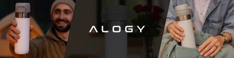 Kubek termiczny Termos Alogy ThermoGo™ 800ml Stalowy Szczelny Pakowny Podróżny do Kawy i Herbaty Sportowy Długo Trzymający Ciepł