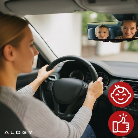 Lusterko samochodowe Panoramiczne Alogy WideView™ 300mm Nakładka na Lusterko wsteczne Panorama 30cm