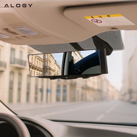 Lusterko samochodowe Panoramiczne Alogy WideView™ 300mm Nakładka na Lusterko wsteczne Panorama 30cm