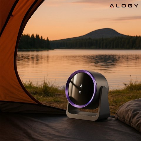 Przenośny wentylator biurkowy Alogy 4000mAh 5 prędkości regulowany kąt montaż naścienny wentylator chłodzący