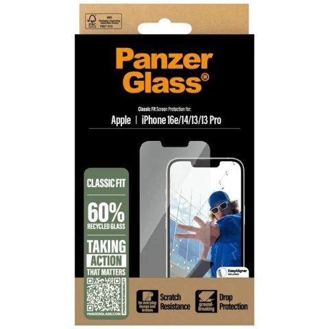 Szkło hartowane do iPhone 16e PanzerGlass PG Screen Classic Fit WA