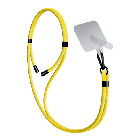 Uniwersalna smyczka do smartfona 3mk EasyClip Yellow (black)
