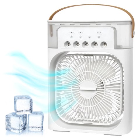 Wentylator wiatrak biurkowy 3w1 Klimator Alogy DeskBreeze™ stojący mały cyrkulator z nawilżaczem powietrza timerem i podświetle