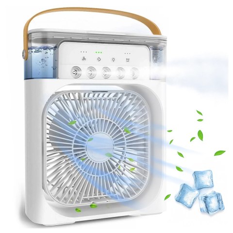 Wentylator wiatrak biurkowy 3w1 Klimator Alogy DeskBreeze™ stojący mały cyrkulator z nawilżaczem powietrza timerem i podświetle