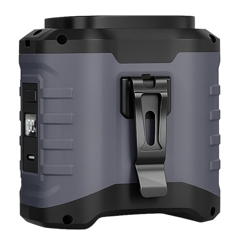 Wentylator z klipsem do paska, akumulator 4000 mAh, 5 poziomów prędkości, czas pracy 8-40 godzin, ładowanie przez USB, do stosow