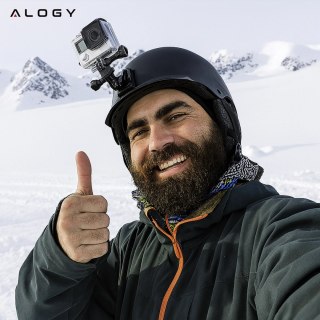 Zestaw Akcesoriów do GoPro Hero 13 12 11 10 9 8 7 6 kamerki sportowej zestaw mocowań Alogy ActionKit™ XXL 58w1 z Etui pokrowcem 