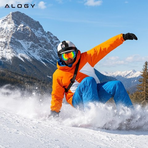 Zestaw Akcesoriów do GoPro Hero 13 12 11 10 9 8 7 6 kamerki sportowej zestaw mocowań Alogy ActionKit™ XXL 58w1 z Etui pokrowcem 