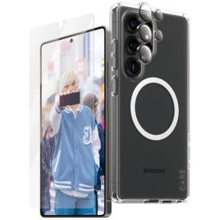 Zestaw CARE Flagship 3w1 do Samsung Galaxy S25 Ultra Etui+Szkło+Uchwyt