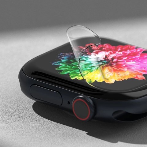 3x Folia ochronna na Apple Watch 10 46mm Ringke Dual Easy 3-pack Clear