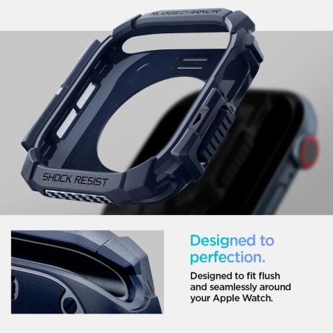 ETUI DO APPLE WATCH 10 (46MM) GRANATOWE NAVY BLUE SPIGEN RUGGED ARMOR