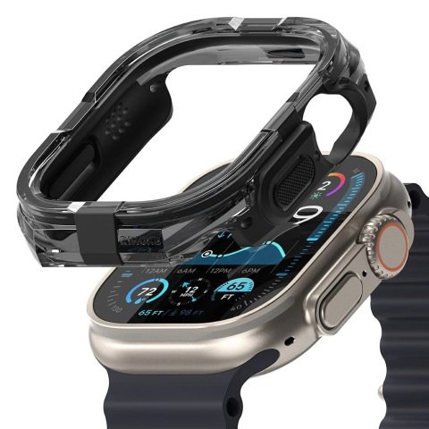 ETUI DO APPLE WATCH ULTRA 1/2 (49MM) CZARNE RINGKE FUSION BUMPER