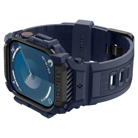 ETUI Z PASKIEM DO APPLE WATCH 10 (46MM) NAVY BLUE SPIGEN RUGGED ARMOR PRO