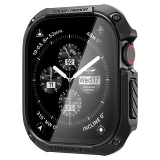 ETUI ZE SZKŁEM HARTOWANYM DO APPLE WATCH 10 (46MM) CZARNE SPIGEN TOUGH ARMOR