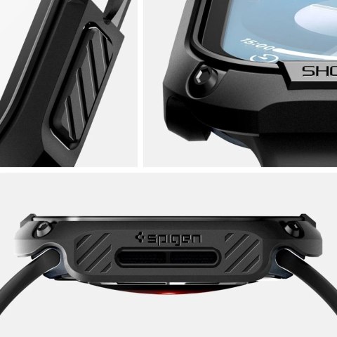 ETUI ZE SZKŁEM HARTOWANYM DO APPLE WATCH 10 (46MM) CZARNE SPIGEN TOUGH ARMOR