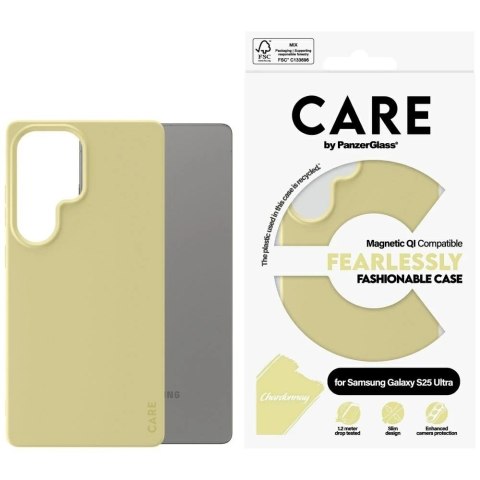 Etui CARE do Samsung Galaxy S25 Ultra by PanzerGlass Fearlessly Magnetic Żółty
