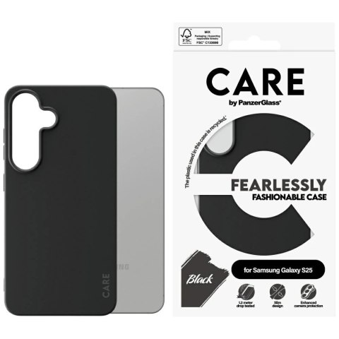 Etui CARE do Samsung Galaxy S25 by PanzerGlass Fashion Black Plecki