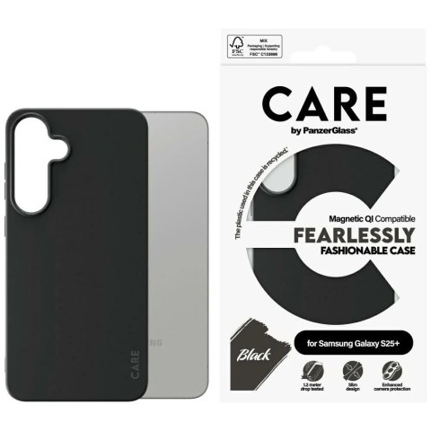 Etui CARE do Samsung Galaxy S25+ by PanzerGlass Fashion Qi MagSafe Czarny