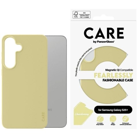 Etui CARE do Samsung Galaxy S25+ by PanzerGlass Fearlessly Fashionable Żółty