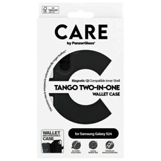 Etui do Samsung Galaxy S24 CARE by PanzerGlass Feature Tango Wallet 2w1 Czarny