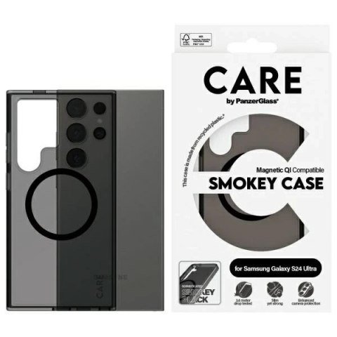 Etui do Samsung Galaxy S24 Ultra CARE by PanzerGlass Flagship QI Case Smoke