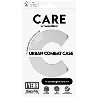 Etui do Samsung Galaxy S25+ CARE by PanzerGlass Flagship Urban Combat White QI przezroczyste