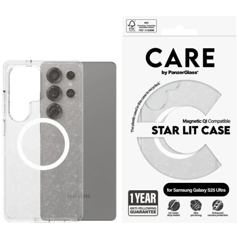 Etui do Samsung Galaxy S25 Ultra CARE by PanzerGlass Flagship Urban Combat StarLight White QI