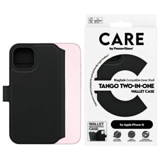 Etui do iPhone 15 CARE by PanzerGlass Tango Wallet 2w1 6,1" Czarny