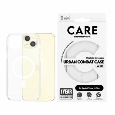 Etui do iPhone 15 Plus 6,7" CARE by PanzerGlass Urban Combat Case MagSafe Biały