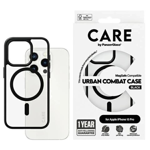 Etui do iPhone 15 Pro 6,1" CARE by PanzerGlass Urban Combat Case MagSafe Czarny/Black