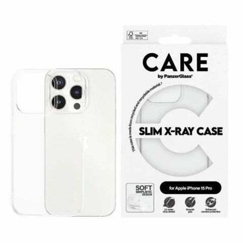 Etui do iPhone 15 Pro CARE by PanzerGlass Slim X-Ray Case 6,1" Przezroczysty