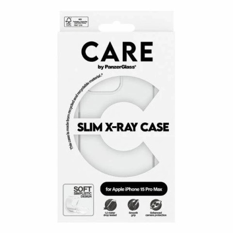 Etui do iPhone 15 Pro Max CARE by PanzerGlass Slim X-Ray Case 6,7" Przezroczysty