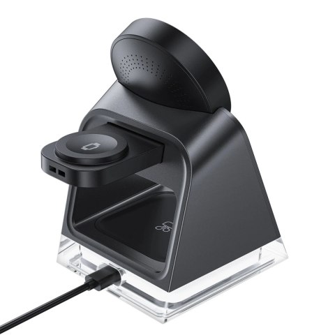 Ładowarka indukcyjna 3w1 Acefast E17 MagSafe 15W + kabel USB-A USB-C - czarna