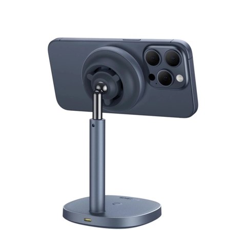 Ładowarka indukcyjna Baseus Orbit 2 Pro MagSafe Qi2 20W 2w1 z chłodzeniem szara