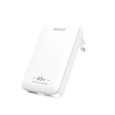 Ładowarka sieciowa GaN Dudao A65Q 65W USB-C/USB-A PD EU/US - biała